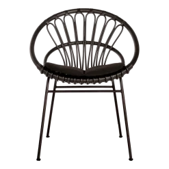 Chaise de repas extérieur noir Roxanne - Vincent Sheppard