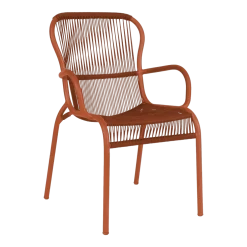 Chaise de repas extérieur terracotta Loop - Vincent Sheppard