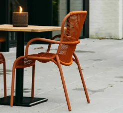Chaise de repas extérieur terracotta Loop - Vincent Sheppard