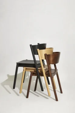 Chaise de salle en manger en bois 55x51xh80cm Oblique- Hübsch