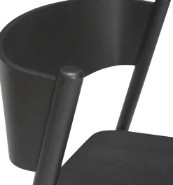Chaise de salle en manger en bois 55x51xh80cm Oblique- Hübsch