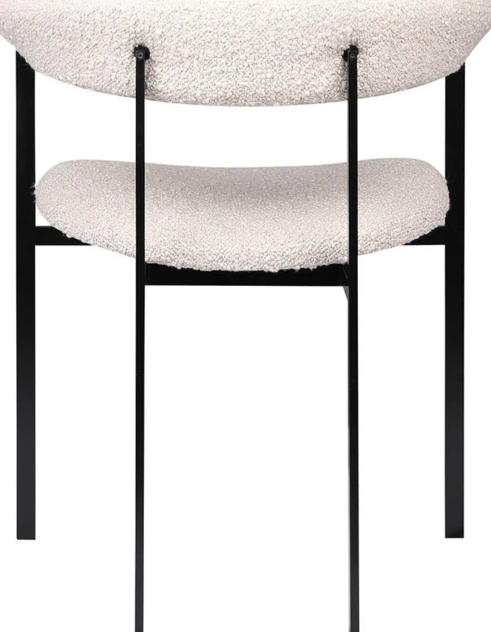 Chaise de salle à manger en acier inoxydable et tissu knot sand 72,5cm Portobello - Versmissen