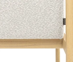 Chaise de salle à manger en bois mindy et textile sable doux 62x85cm Casca - Versmissen