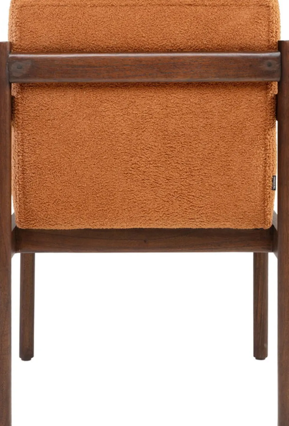 Chaise de salle à manger en bois mindy et textile terre brûlée 62x85cm Casca - Versmissen