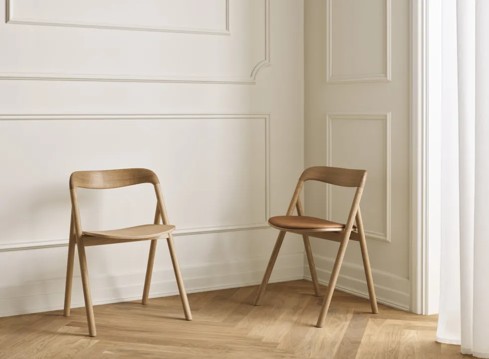 Chaise de salle à manger en chêne huilé Fenri - Bolia