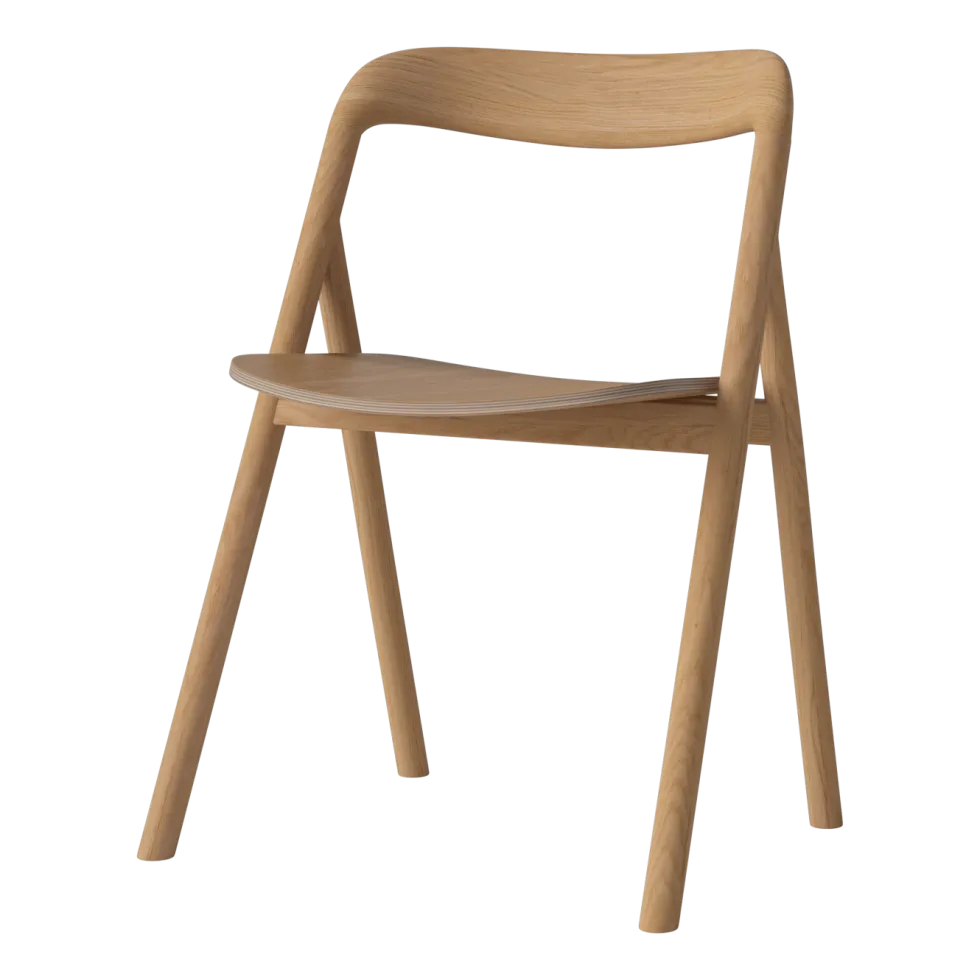 Chaise de salle à manger en chêne huilé Fenri - Bolia
