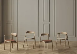 Chaise de salle à manger en chêne huilé foncé Fenri - Bolia