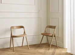Chaise de salle à manger en chêne huilé pigmenté blanc Fenri - Bolia