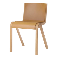 Chaise de salle à manger en chêne naturel et tissu dakar 0250 02 78cm Ready - Audo