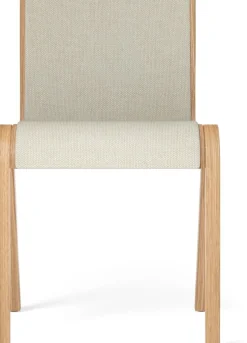Chaise de salle à manger en chêne naturel et tissu hallingdal 200 78cm Ready - Audo