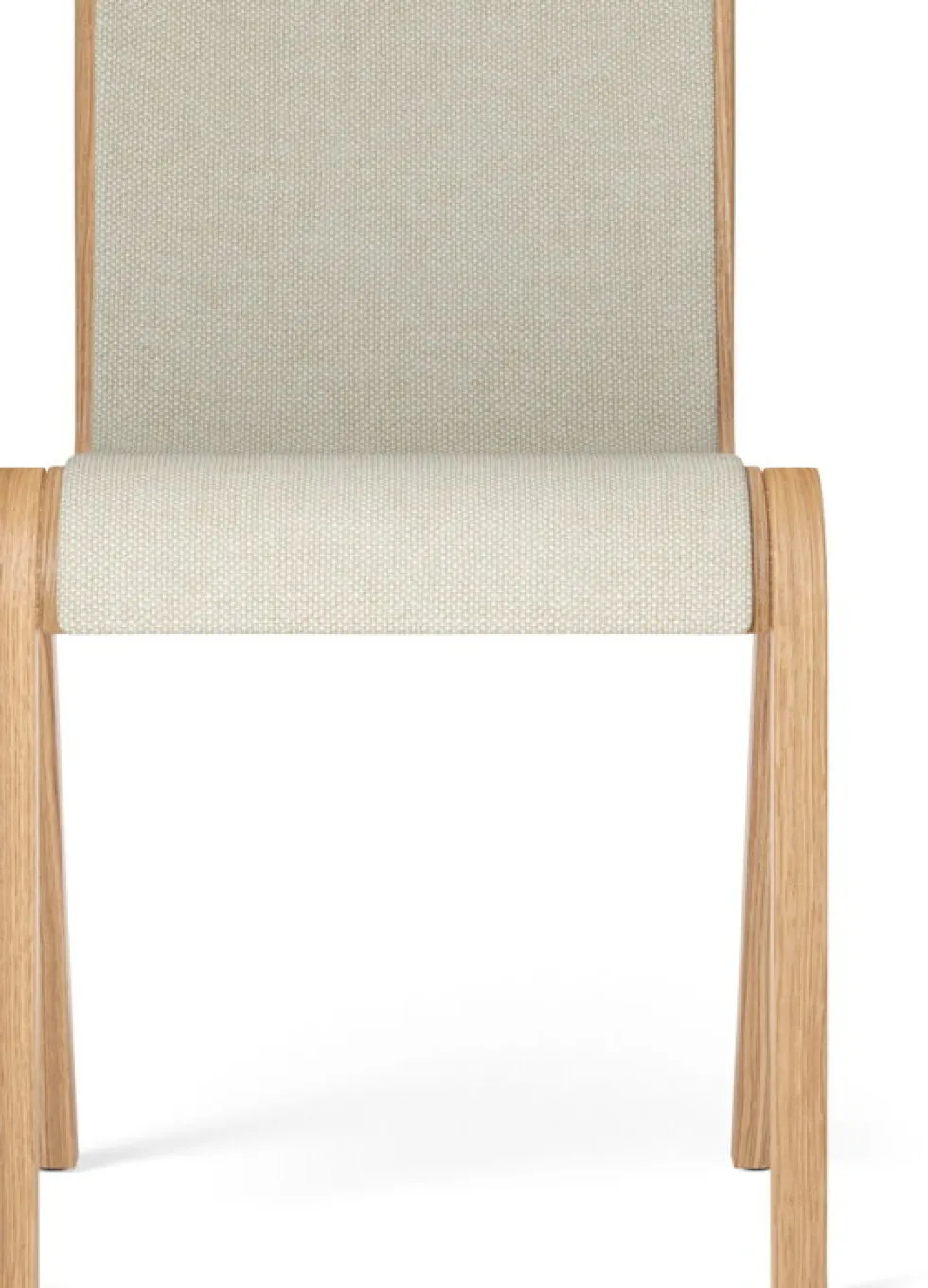 Chaise de salle à manger en chêne naturel et tissu hallingdal 200 78cm Ready - Audo