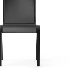 Chaise de salle à manger en chêne noir et tissu dakar 0842 78cm Ready - Audo