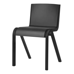 Chaise de salle à manger en chêne noir et tissu dakar 0842 78cm Ready - Audo