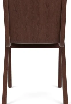 Chaise de salle à manger en chêne teinté rouge et tissu audo bouclé 02 78cm Ready - Audo