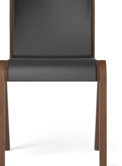 Chaise de salle à manger en chêne teinté rouge et tissu dakar 0842 78cm Ready - Audo