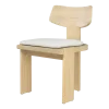 Chaise de salle à manger en hêtre beige Sotho - Versmissen