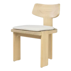 Chaise de salle à manger en hêtre beige Sotho - Versmissen