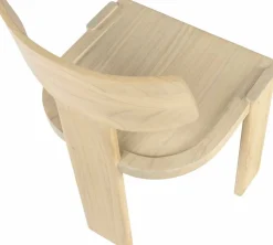 Chaise de salle à manger en hêtre beige Sotho - Versmissen