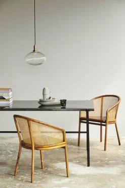Chaise de salle à manger en rotin marron clair Mosso - Nordal