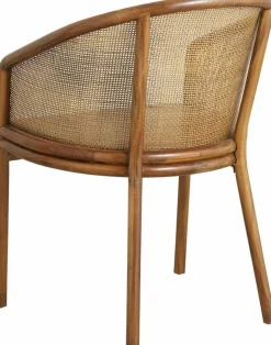 Chaise de salle à manger en rotin marron clair Mosso - Nordal
