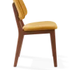 Chaise de salle à manger en tissu jaune et bois de frêne Soft Happy Days - Pols Potten