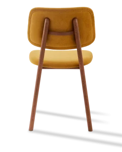 Chaise de salle à manger en tissu jaune et bois de frêne Soft Happy Days - Pols Potten