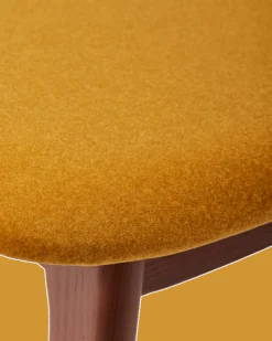 Chaise de salle à manger en tissu jaune et bois de frêne Soft Happy Days - Pols Potten