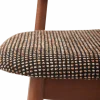 Chaise de salle à manger en tissu à motif marron et bois de frêne Speckled Happy Days - Pols Potten