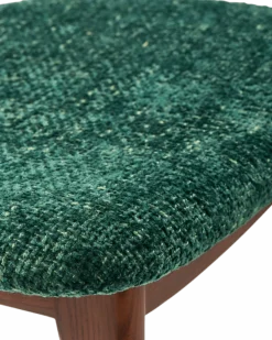 Chaise de salle à manger en tissu vert foncé et bois de frêne Greenish Happy Days - Pols Potten