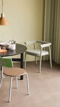Chaise de salle à manger Koi Marron/Vert/Pourpre - Hübsch