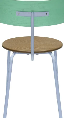 Chaise de salle à manger Koi Marron/Vert/Pourpre - Hübsch