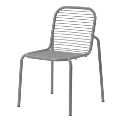 Chaise d'extérieur en acier gris Vig - Normann Copenhagen