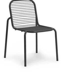Chaise d'extérieur en acier noir Vig - Normann Copenhagen
