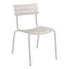 Chaise d'extérieur en aluminium blanc 59x54x82cm Alua - Houe