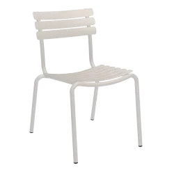 Chaise d'extérieur en aluminium blanc 59x54x82cm Alua - Houe