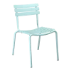 Chaise d'extérieur en aluminium bleu givré 59x54x82cm Alua - Houe