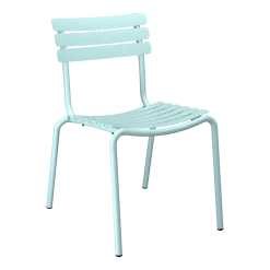 Chaise d'extérieur en aluminium bleu givré 59x54x82cm Alua - Houe