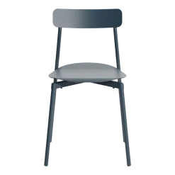 Chaise d'extérieur en aluminium gris bleu Fromme - Petite friture