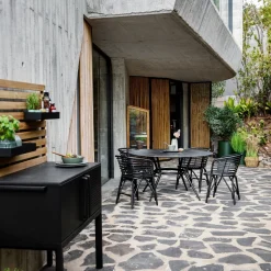 Chaise d'extérieur en aluminium noir Blend - Cane-Line