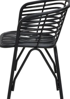 Chaise d'extérieur en aluminium noir Blend - Cane-Line
