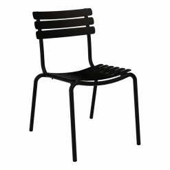 Chaise d'extérieur en aluminium noir 59x54x82cm Alua - Houe