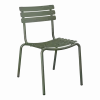 Chaise d'extérieur en aluminium vert olive 59x54x82cm Alua - Houe