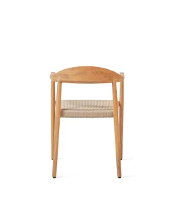 Chaise d'extérieur en en teck massif et corde 55x57x74cm Fika - Vincent Sheppard