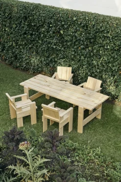 Chaise d'extérieur en pin naturel Crate - Hay