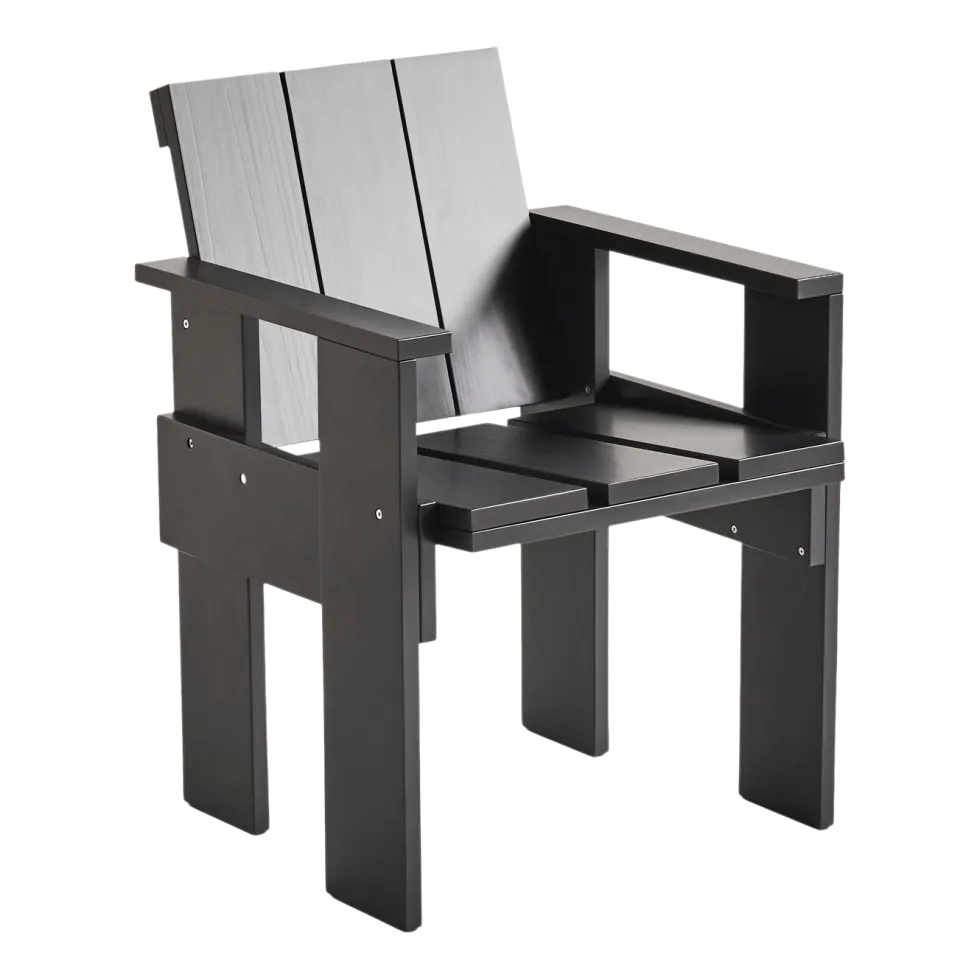 Chaise d'extérieur en pin noire Crate - Hay