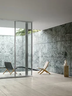 Chaise d'extérieur en teck non traité et assise sesame 76cm Cuba Chair - Carl Hansen & Søn
