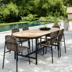 Chaise d'extérieur noir et taupe Wicked - Vincent Sheppard