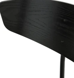 Chaise empilable bois et métal Herman Noir - Ferm Living