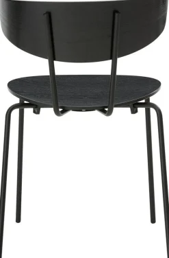 Chaise empilable bois et métal Herman Noir - Ferm Living