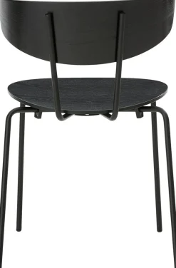 Chaise empilable bois et métal Herman Noir - Ferm Living